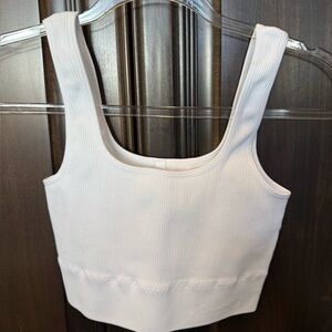 Zenana Outfitters White Ribbed Bandeau